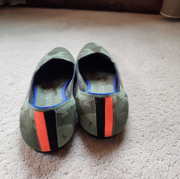 Rothy's Green Camo Rounded Toe Flats - Picture 2 of 5
